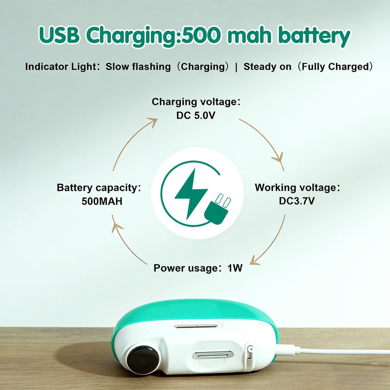 Electric Nail Clipper,2026 Upgraded Adjustable 0.8-1.4mm Blade Opening for Thick&Thin Nail,Electric Automatic Nail Clipper & Trimmer for Seniors & Adults,Baby with LED Light Nail Scraps Storage Green - BeesActive Australia