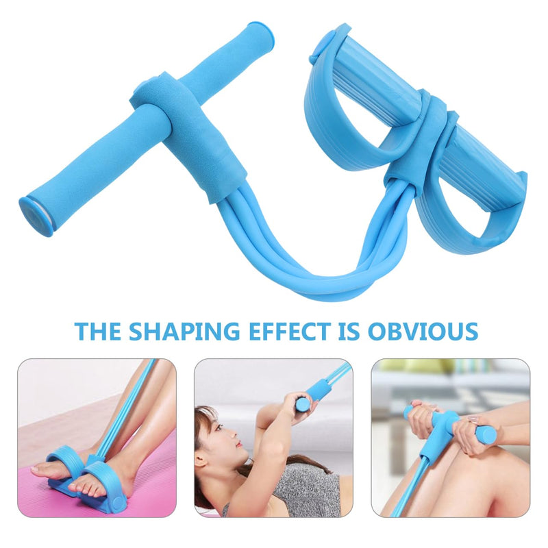 Pedal Tensioner Exercise Handles Sport Accessories Sports Accessories Sit up Tension Rope Flex Tools Red 42x26 cm