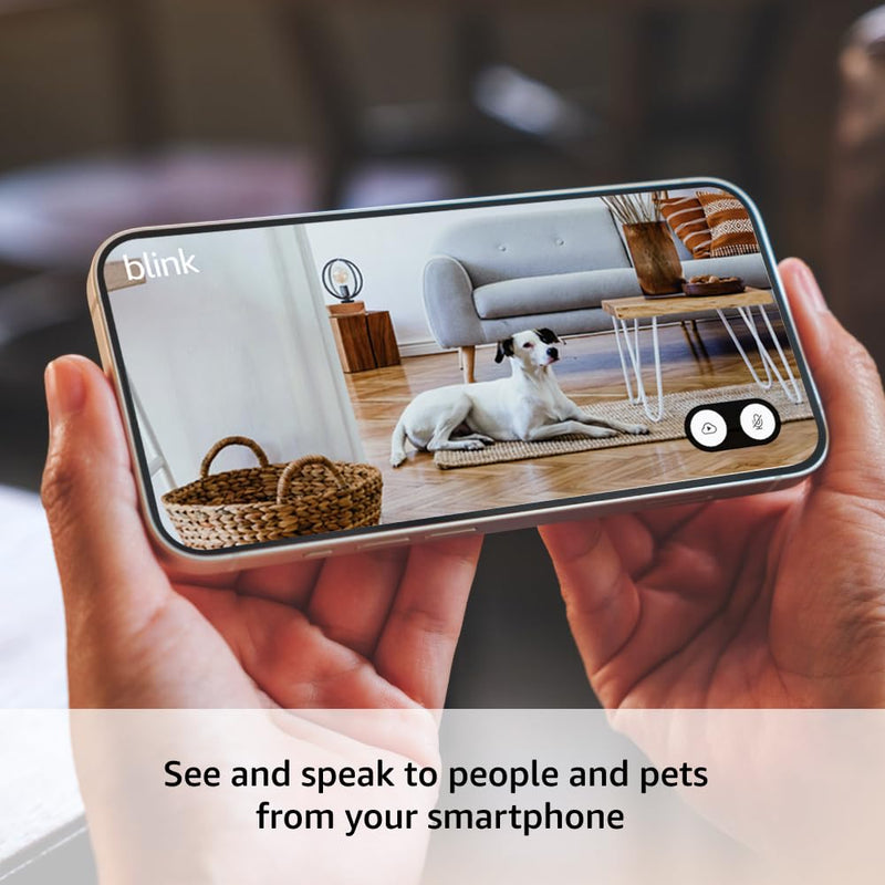 All-new Blink Mini 2 — Plug-in smart security camera, HD night view in color, built-in spotlight, two-way audio, motion detection, Works with Alexa (White) White Mini 2 without Weather Resistant Adapter 1 Camera - BeesActive Australia