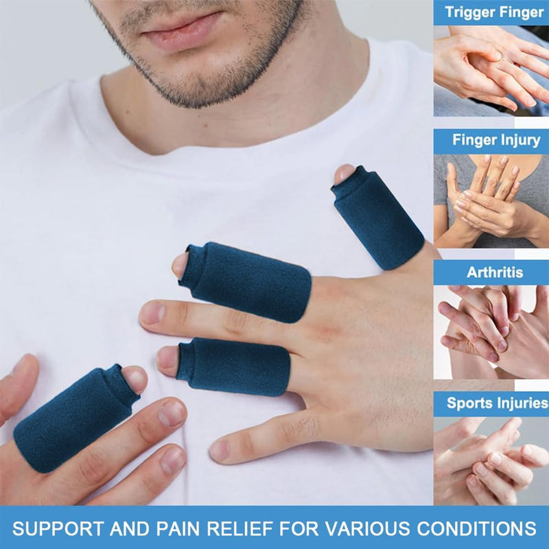 sicotool Finger Ice 4 Pack Thumb Sleeve Reusable Length Finger Ice Pack, Cold and Hot Sleeve for Thumbs and Toes Swelling for Arthritis, Tendinitis, Trigger Finger, and Swollen Finger - BeesActive Australia