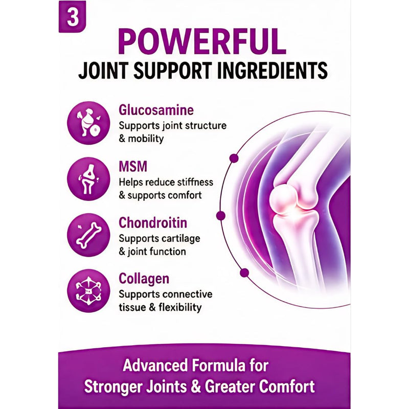 Hip & Joint Dog Chews – 6.3 oz (60 Soft Chews), Natural Beef Flavor, Glucosamine Chondroitin MSM, Collagen & Green Lipped Mussel for Joint Support, Mobility & Stiffness Relief