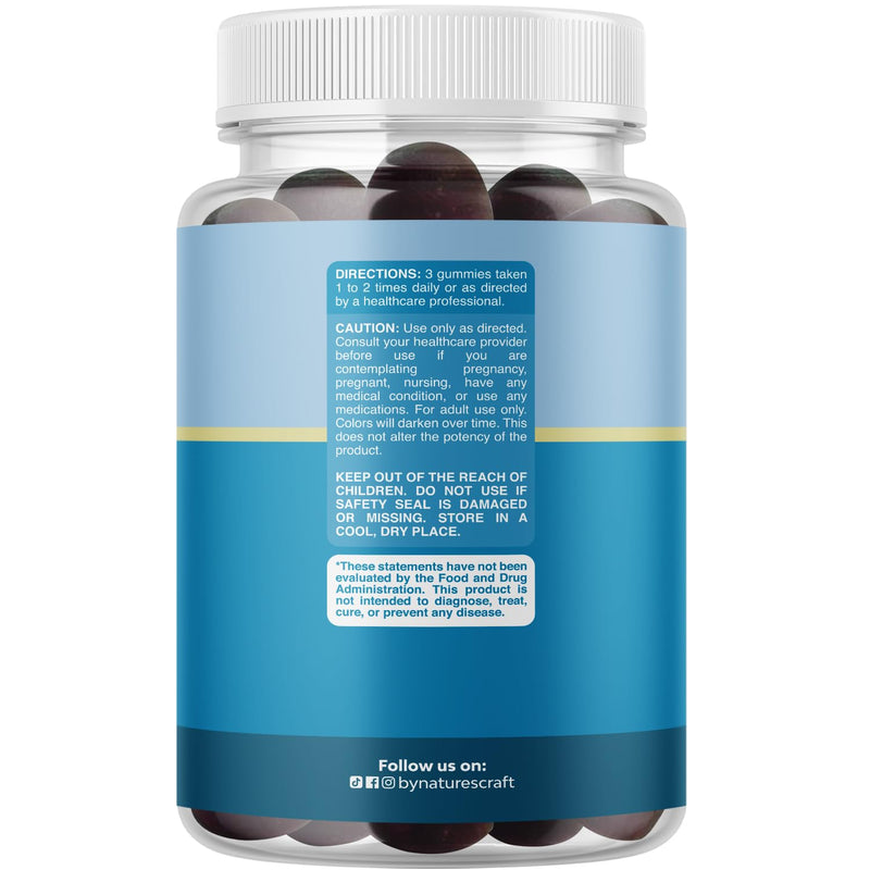 Pure Calm and Relaxing Magnesium Supplement - Magnesium for Stress Support & Rest Ease for Adults - High Absorption Mg Citrate Gummies with L Theanine & Ashwagandha for Muscle Cramps - 90 Count 90 Count (Pack of 1)
