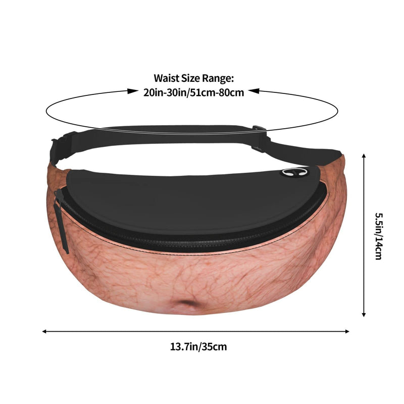Dad Beer Belly Fanny Pack Waist Bag Adjustable Belt Bag For Men Women Traveling Hiking Cycling Running Dad Beer Belly