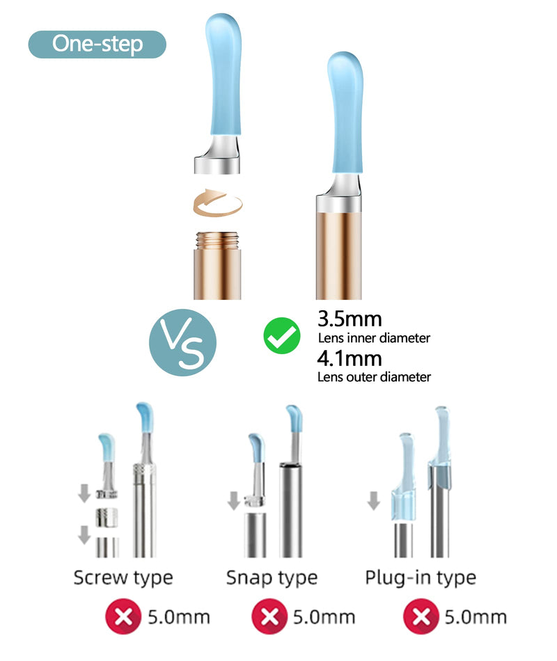 Bebird Ear Cleaner Replacement Tips, 16 Pieces Waterproof Silicone Ear Spoon for Ear Wax Removal Endoscope, BEBIRD Original Ear Cleaner Tips for R1/R3/W3 - BeesActive Australia