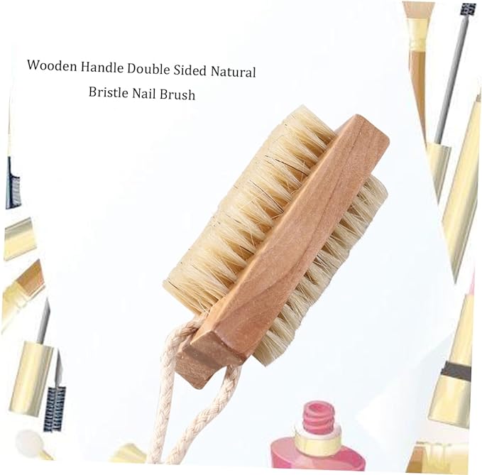 SOESFOUFU Tool Nail Cleaning Up Brush Female Tools Cleaning Tools Nail Scrub Brush Nail Brush Nail Scrubber Hair Nail Polish Small Brush Wooden Brush Cleaning Brush Miss Bamboo - BeesActive Australia