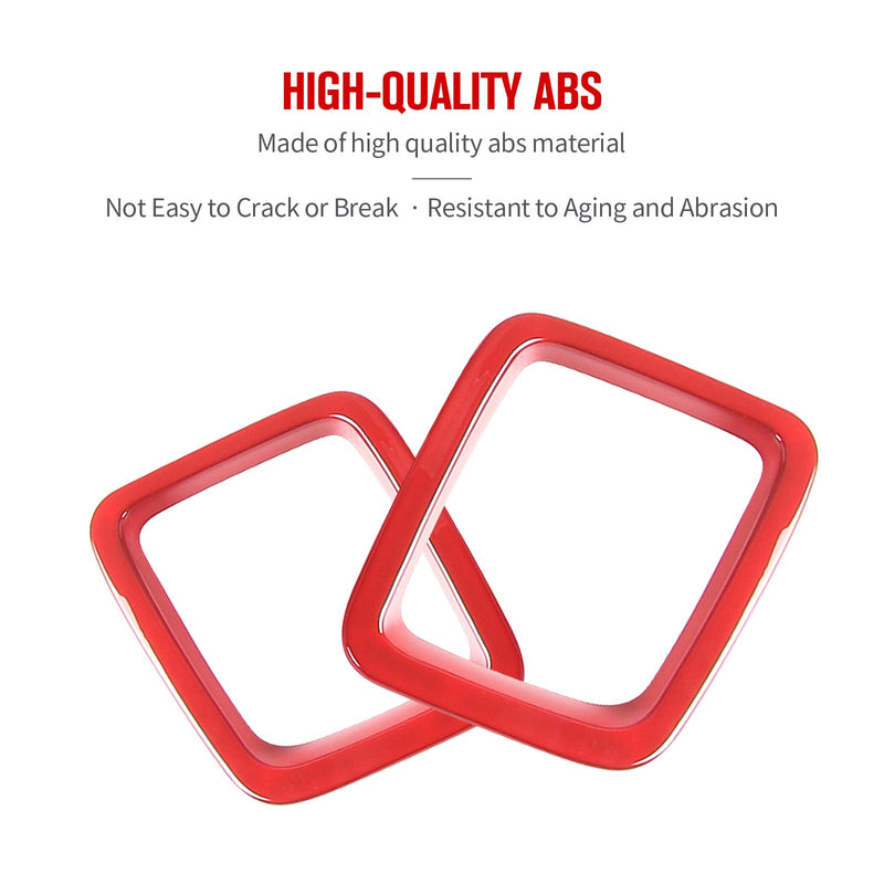 JeCar Grille Inserts ABS Front Grill Cover Exterior Accessories for Jeep Compass MP 2017-2020, Red - BeesActive Australia