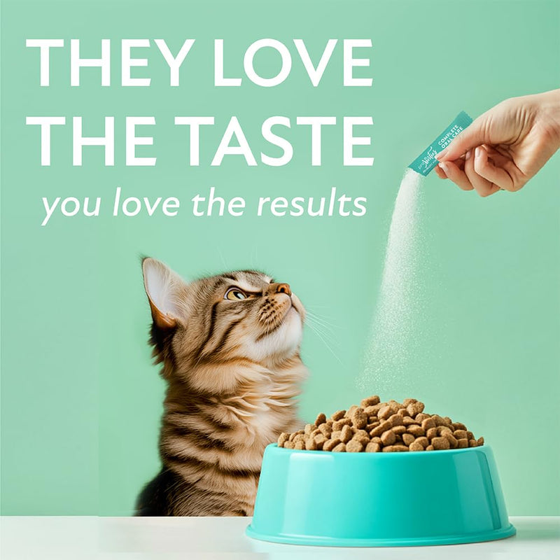 Complete Oral Care for Cats, Probiotic Food Topper for Cat Dental Care, Bad Breath Treatment for Cats
