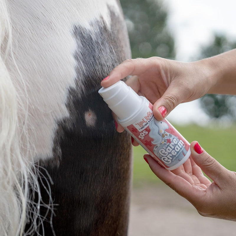 Lilla Livet by Bense&Eicke First Aid Care Cream with MicroSilver BG SOS Skincare Mousse for Horses, Supports Skin Barrier & Regeneration, 100 ml Dispenser