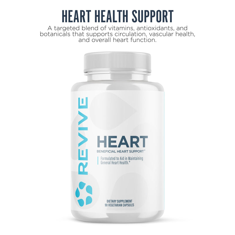 Revive MD Health Supplements, 90 Veggie Capsules - CoQ10 Supplement Supports Heart Muscle Function - Coenzyme Q10 200mg Promotes Healthy Flow - Vegan-Friendly & Gluten-Free (30 Servings)