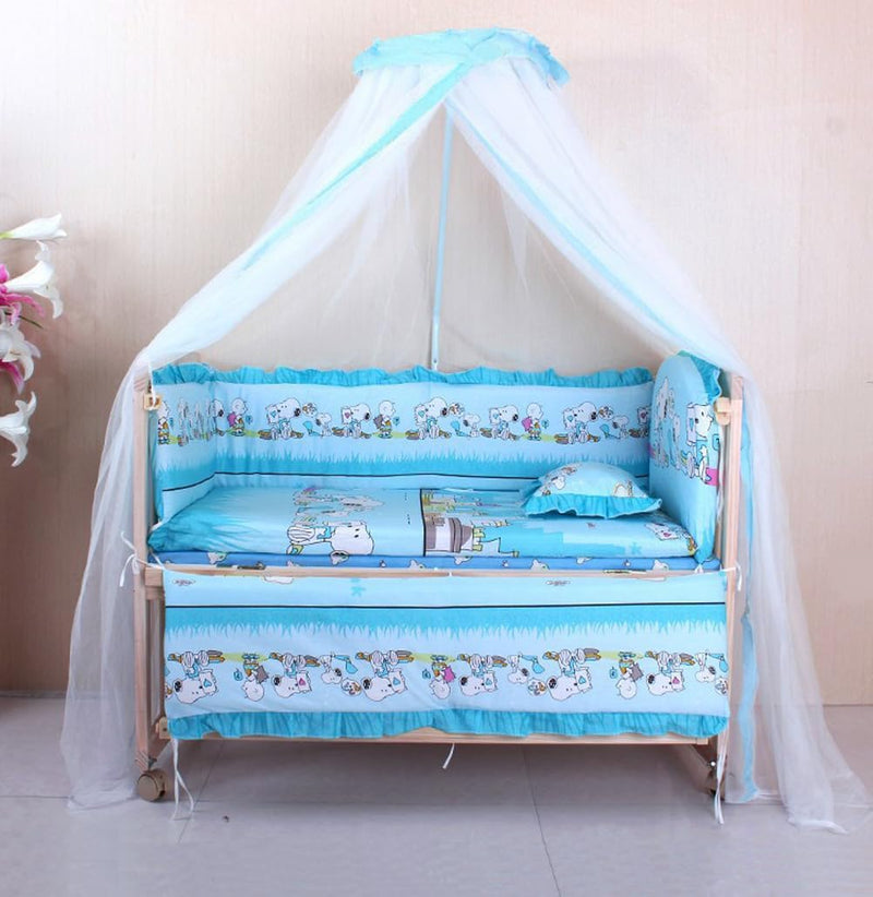 Crib Mosquito Net Crib Dome Bed Canopy Foldable Cot Net Tent Universal Palace Style Dome Bed Curtain (Stand Rod NOT Included) White M(56"w X 63"h)