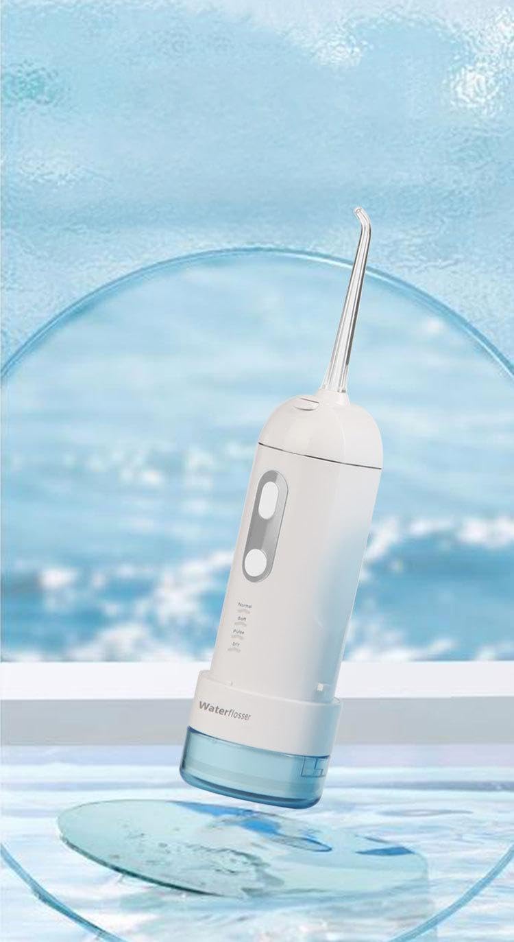 Water Dental Flosser Pick for Teeth,Cordless Portable Oral Irrigator 200ML Rechargeable Home&Travel Power Flosser,4 Modes&IPX7 Waterproof Electric Water Flosser for Teeth