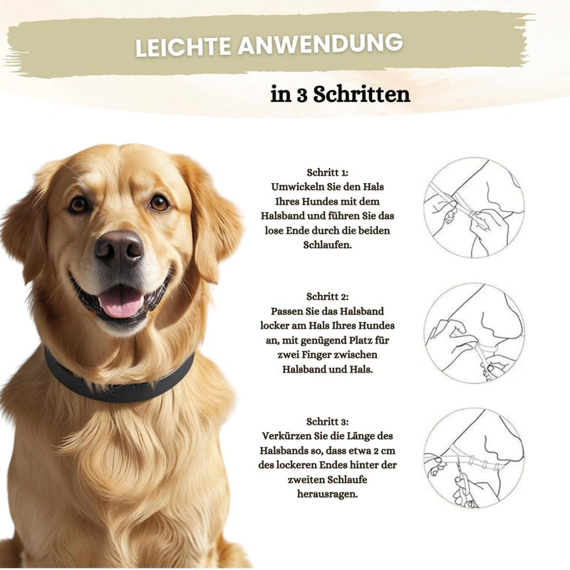Calming Collar for Dogs [Pack of 2] - 60 Days Use - Anti Stress for More Relaxation at Home - New Year's Eve, Separation & Veterinarian Visit - Pheromone Calm Band with Natural Fragrance
