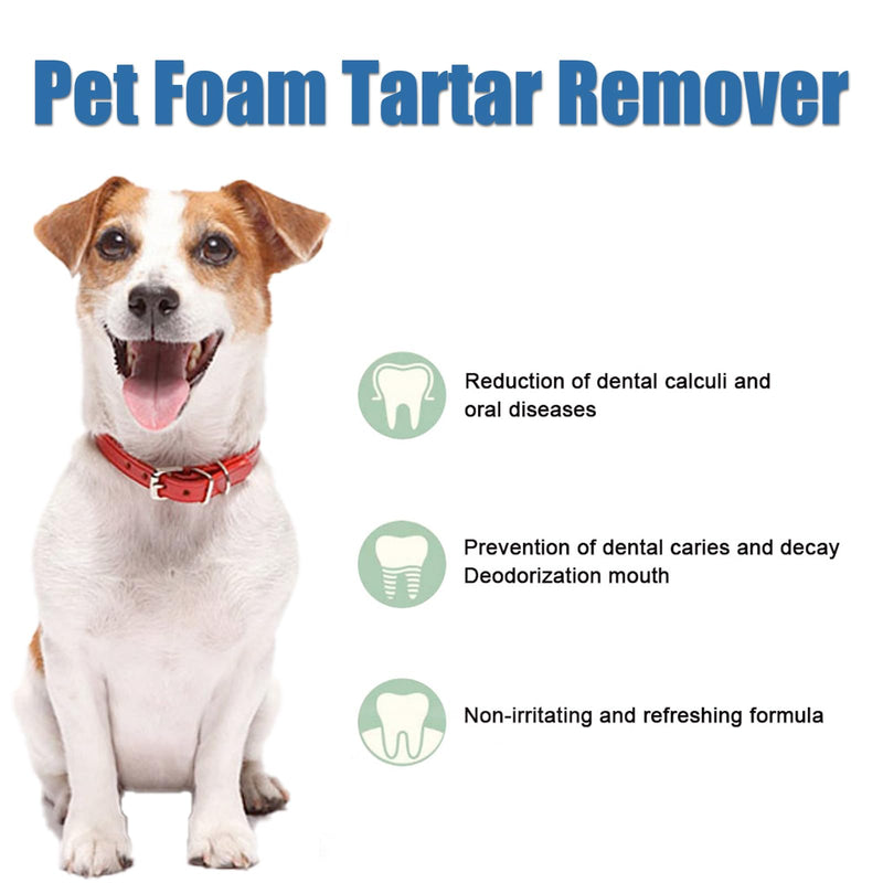 Pet Oral Care Spray – Foaming Dog Teeth Cleaning Spray, Helps Reduce Plaque & Tartar, Eliminate Bad Breath, Support Healthy Gums & Clean Teeth, No Brushing Needed for Daily Oral Care – 2 Fl. Oz blue 1 pack
