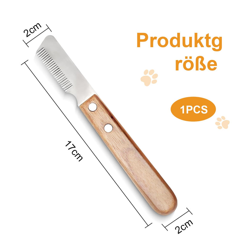 TopBine trimming knife for dogs, dog trimming knife, trimming knife, undercoat, top hair, trimming knife, terrier dog trimming knife for pet undercoat - BeesActive Australia