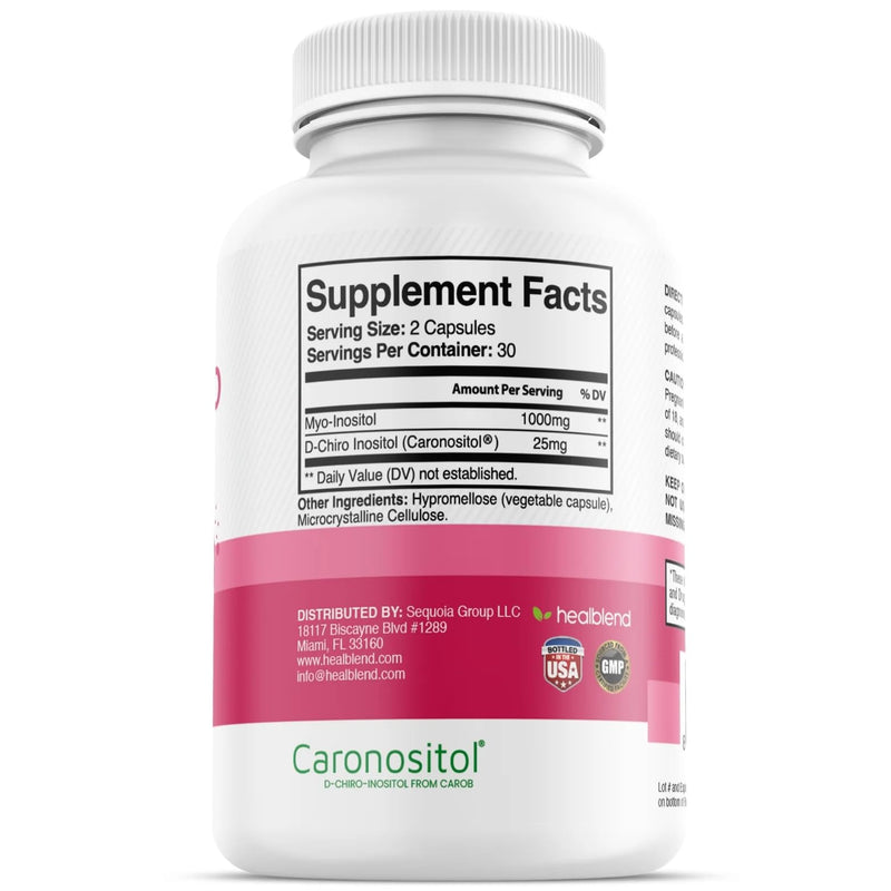 Myo & D-Chiro Inositol Plus Supplement Blend, Hormonal Balance, Healthy Ovulation and Overall Wellness Support for Women, Fertility and Pregnancy Health, 60 Capsules 1 - BeesActive Australia