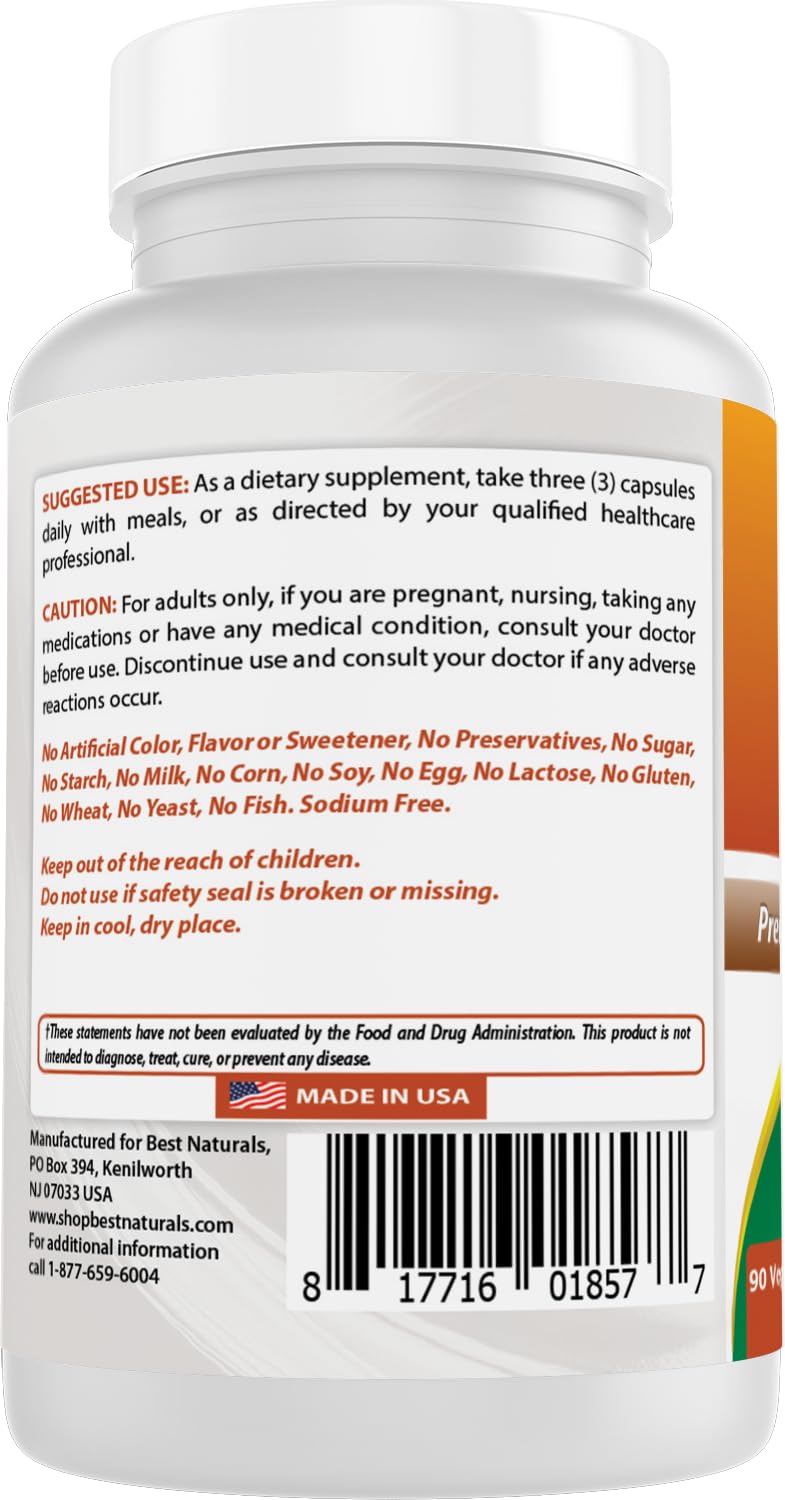 Best Naturals Uric Acid Cleanse Vitamins for Men and Women - 90 Veggie Capsules (90 Count (Pack of 1)) 90 Count (Pack of 1)