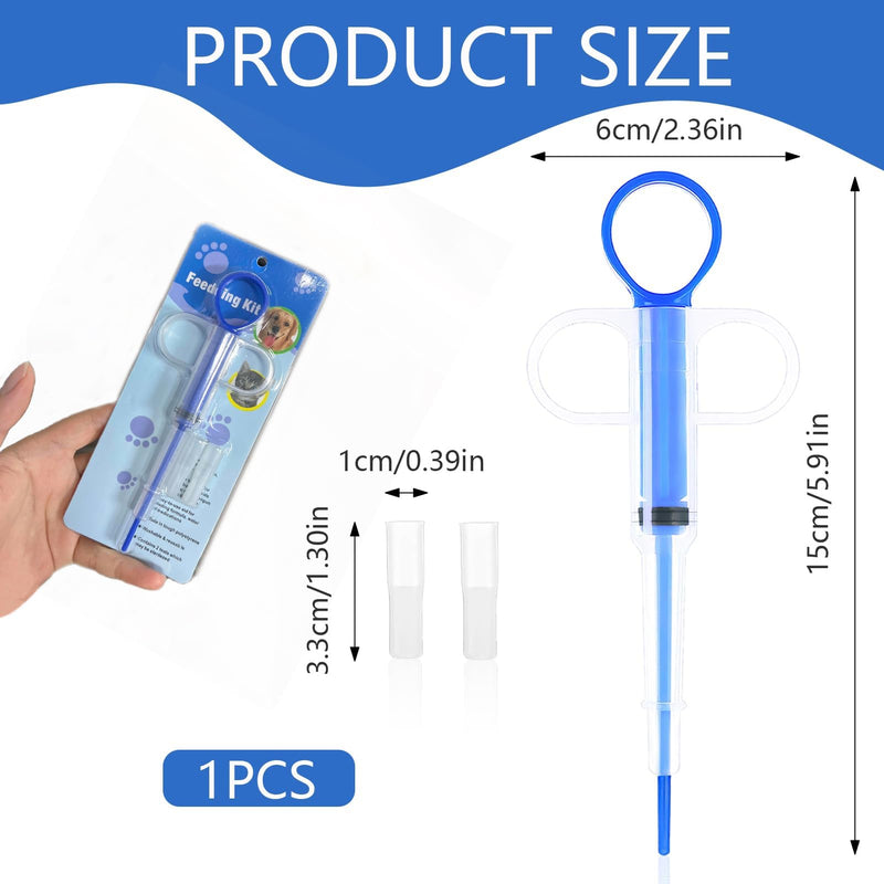 Tablet Feeder, Tablet Dispenser Cat Medication Feeder Syringe, Easy Administration for Cats and Small Dogs, Protects Teeth and Gums, Bleu - BeesActive Australia