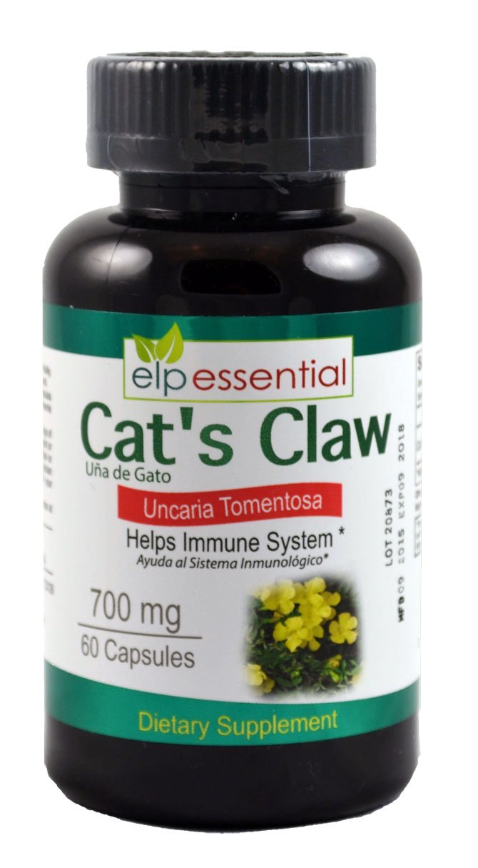 Cat's Claw Uña de Gato Uncaria Tomentosa 700mg 60 Capsules, Ayuda al Sistema Inmunologico