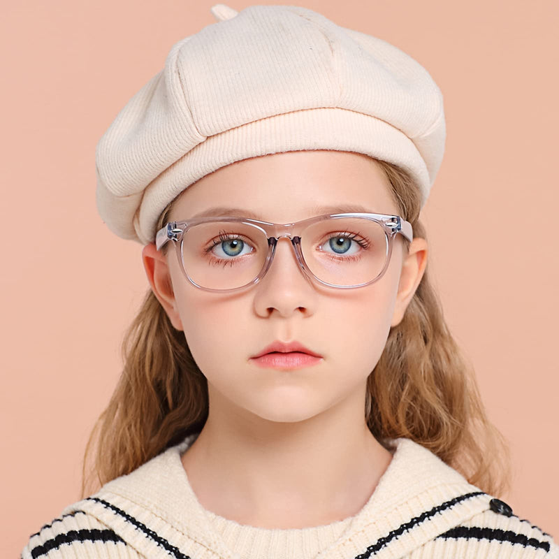 3 Pack kids Blue Light Blocking Glasses for girls boys Computer Blue Light Blocking Glasses For Age 3-11 (Light blue + Light purple + Light pink) Light Blue + Light Purple + Light Pink - BeesActive Australia