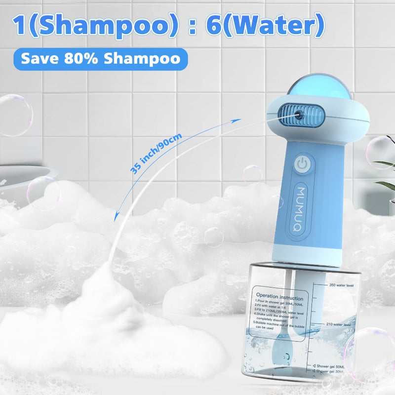 Electric Dog Shampoo Dispenser, Automatic Dog Soap Dispenser, Shampoo Frother Dog Grooming with Brush for Dog and Cat Bathing, Shampoo Foamer for Pet Bathing, Bathroom, Kitchen Sink, Toilet Cleaning - BeesActive Australia