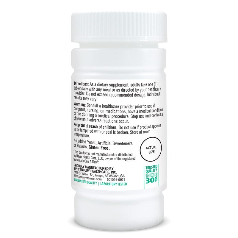 21st Century One Daily Essential Tablets, 100 Count (Pack of 2)