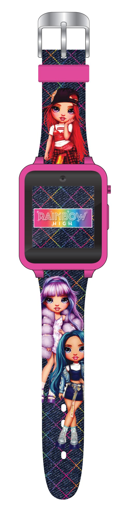 Rainbow High Kids Smartwatch with 10 Changeable Watch Faces, 3 Wallpapers, Video and Voice Recorder, Step Tracker, Fun Learning Games, Alarm, Timer, Stopwatch, and Calculator – Fits Wrists 5.5"-8.0" - BeesActive Australia