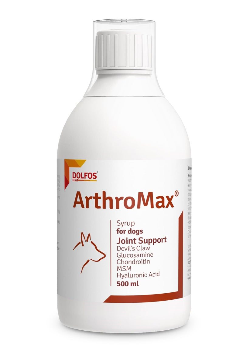 ArthroMax 500ml liquid Joint Supplement for Dogs Glucosamine Condroitin Devil's Claw MSM