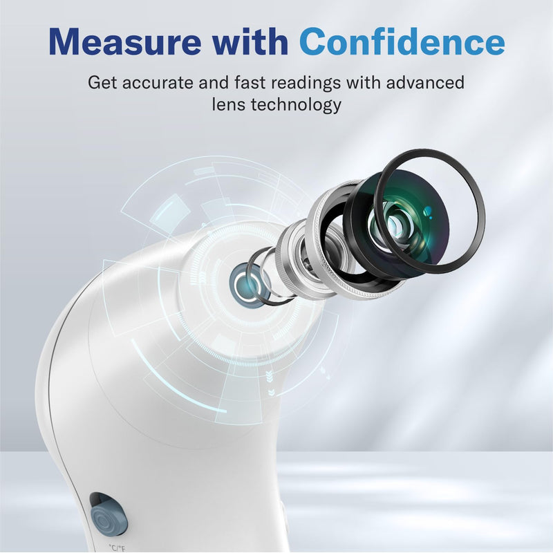 Alcedo Forehead and Ear Thermometer for Adults, Kids, and Baby | Digital Infrared Thermometer for Fever | Touchless, Instant Read, Medical Grade | Pouch and Batteries Included - BeesActive Australia