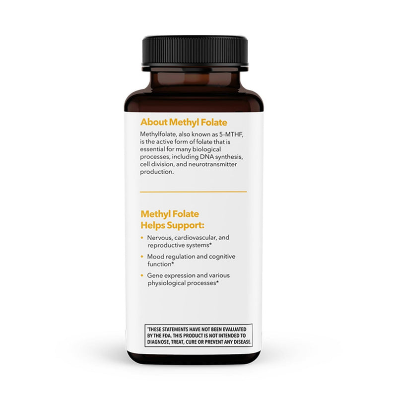 LifeSeasons Essentials Methyl Folate Quick Melts – 5-MTHF Folate Supplement – Supports Methylation Cycle Function & Cellular Health – Lemon Flavor – 60 Quick Melts
