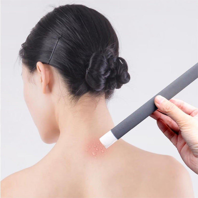 Smokeless moxa sticks 5 pcs.No smoke is produced during moxibustion.it is no longer bothered by the Smoke brought by traditional Moxa stick.Made of pure mugwort and carbonized.size:13cm*1.6cm.5pcs/box