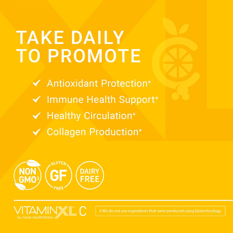 OmegaXL VitaminXL Vitamin C Supplement, 500 mg Capsules Provide Antioxidant Support, Helps Immune Health and Collagen Production (30 Vegan Capsules, 30-Servings) (Pack of 2) 30 Count (Pack of 2)