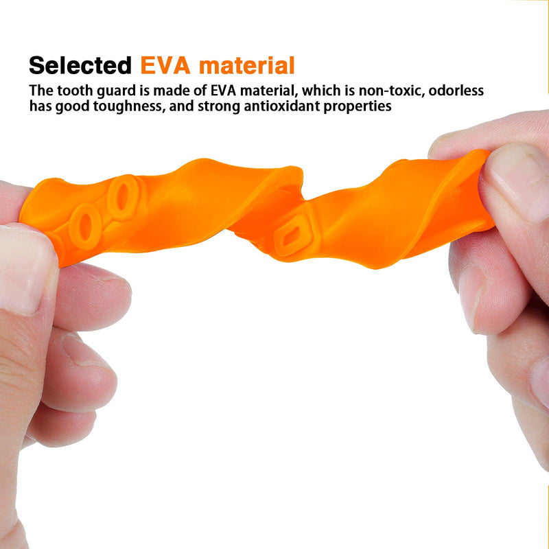 30 Pack Orange Sports Mouth Guards Bulk Silicone Athletic Mouthguard Gum Youth Mouth Guard Teeth Armor for Football Basketball Hockey Karate Lacrosse Boxing Rugby Wrestling Karate Match odorless - BeesActive Australia