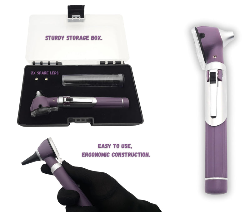 Radiance Otoscope - Ear Scope with LED Light and Speculum for Ear Examination and Diagnosis - Ideal for Professional use - Lifetime Warranty - BeesActive Australia