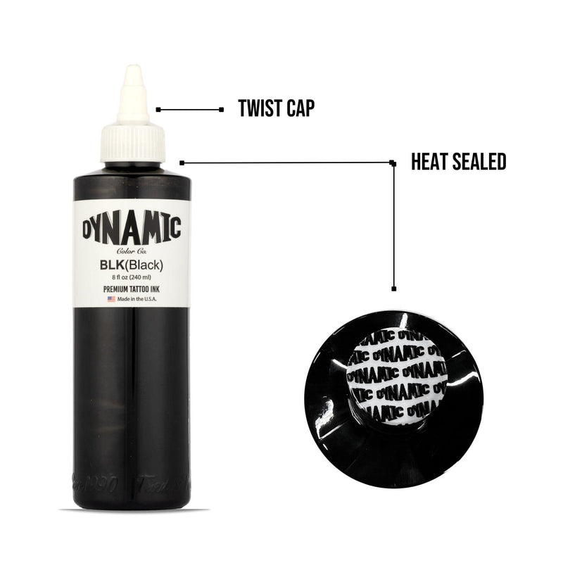 Dynamic Color Co Black Ink 8oz Bottle 8 fl oz