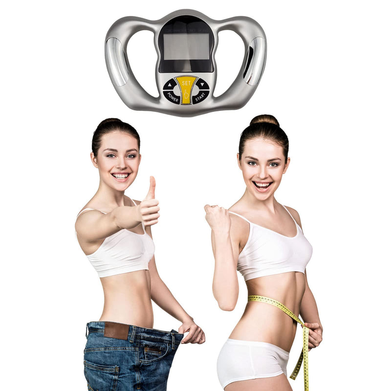 Digital Body Fat Analyzer, Electronic BMI Handheld Body Fat Monitor with LCD Display Body Fat Measuring Instrument BMI Meter Portable Multi-Function Health Monitor for Personal Health 1 - BeesActive Australia