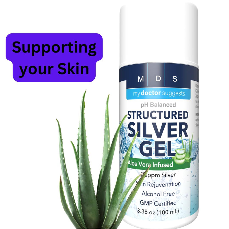 Colloidal Silver Gel, Burn and Wound Care with Aloe Vera - 30ppm pH Balanced Formula Helps Soothe Burns, Sores & Eczema - Structured Silver - Made in USA (3.38 oz) 1 - BeesActive Australia
