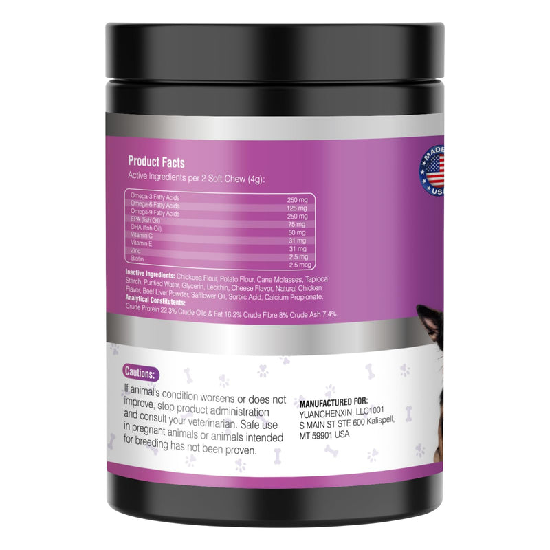 Omega 3 Fish Oil for Dogs Dog Skin and Coat Supplement Omega 3 for Dogs Shiny Coats Dog Skin Allergy Relief for Dogs Itching Reduce Shedding EPA & DHA Fatty Acids Salmon Oil Supplement 200 Ct - BeesActive Australia