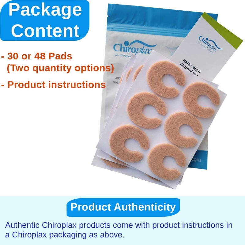 Chiroplax C-Shaped Felt Callus Cushion Pads Protector Rubbing Pain Relief Forefoot Metatarsal | 3/16" Thick (30 Pack) 3/16" Thick (Pack of 30) - BeesActive Australia