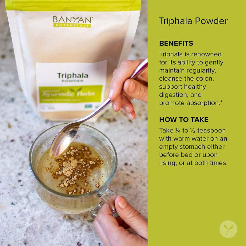 Banyan Botanicals Triphala Powder- Certified Organic 8 Ounce (Pack of 1) - BeesActive Australia