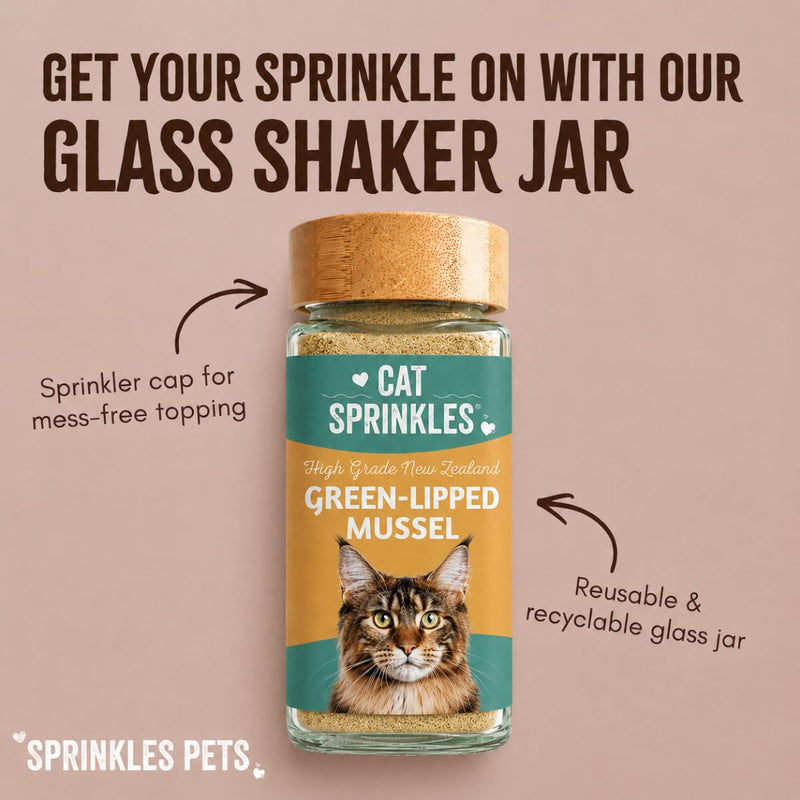 Pure Green-Lipped Mussel for Cats 100g – 100% Natural Joint, Hip, Heart & Kidney Support | Rich in Omega 3 & Glucosamine | Anti-Inflammatory Topper | Salmon Oil Upgrade for Senior Cats