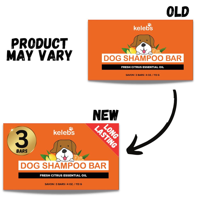 Deodorizing Dog Shampoo for Smelly Dogs | Puppy Shampoo | Organic Pet Shampoo for Dogs | Natural Dog Shampoo Bar | Citrus Essential Oils | Eco-Friendly | Zero Plastic Waste | Vegan | 3 Pack - BeesActive Australia