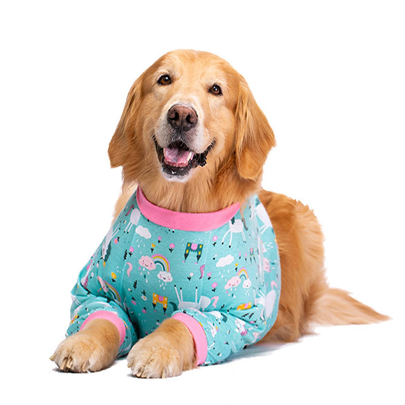 Dog Front Leg Surgery Recovery Clothes,Dog Elbow Protector Suit for Medium Large Dogs,Dog Joint Recovery Sleeve for Female Male Dogs,Prevent Licking Wound(Green Horse-XL) XL green - BeesActive Australia