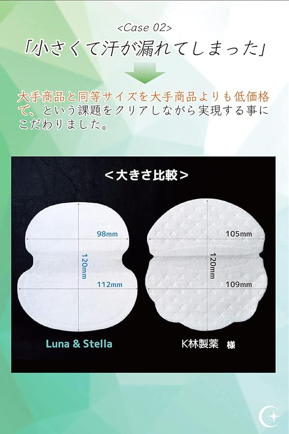 Luna & Stella Sweat Pad (Sweat Pad), 100 Pieces, White, High Sweat Absorption, Strong Adhesive, Unisex, Unscented, Value Use, Anti-Fade, Anti-Bacterial, Deodorizing Sheet -  Australia