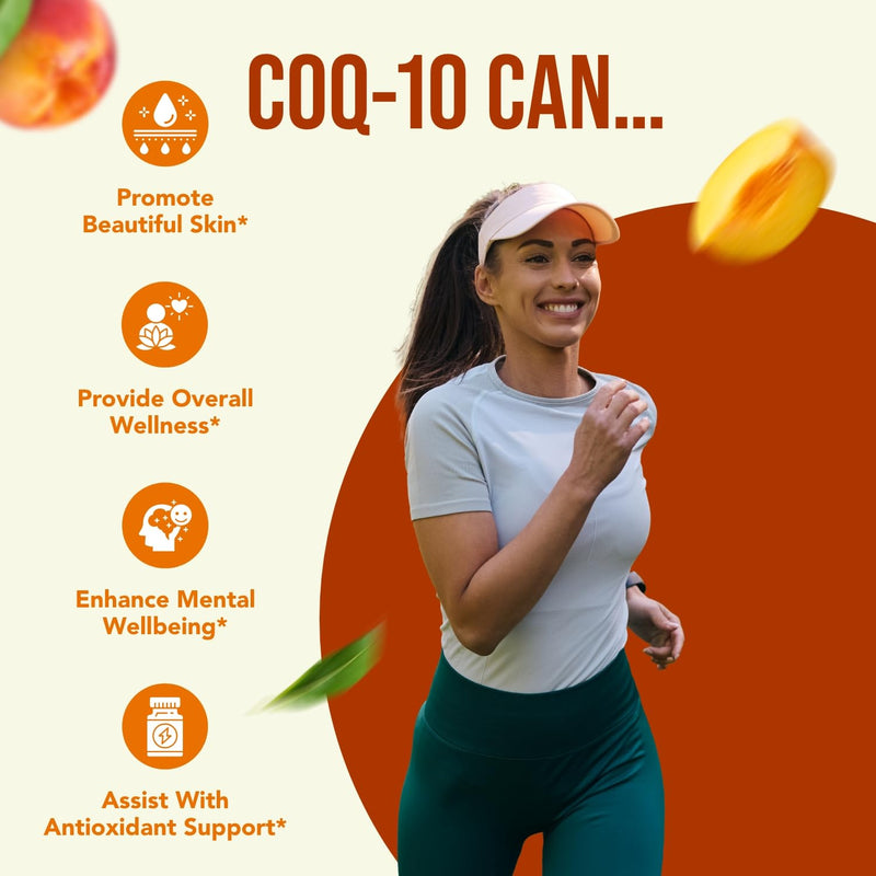 Coenzyme Q10 200mg CoQ10 Supplement -Once Daily CoQ10 200mg Powder Capsules for Heart Health, Antioxidant & Energy Support -Non-GMO, Quick Absorption Ubiquinone Q10 Coenzyme (Single) 200 Count (Pack of 1)