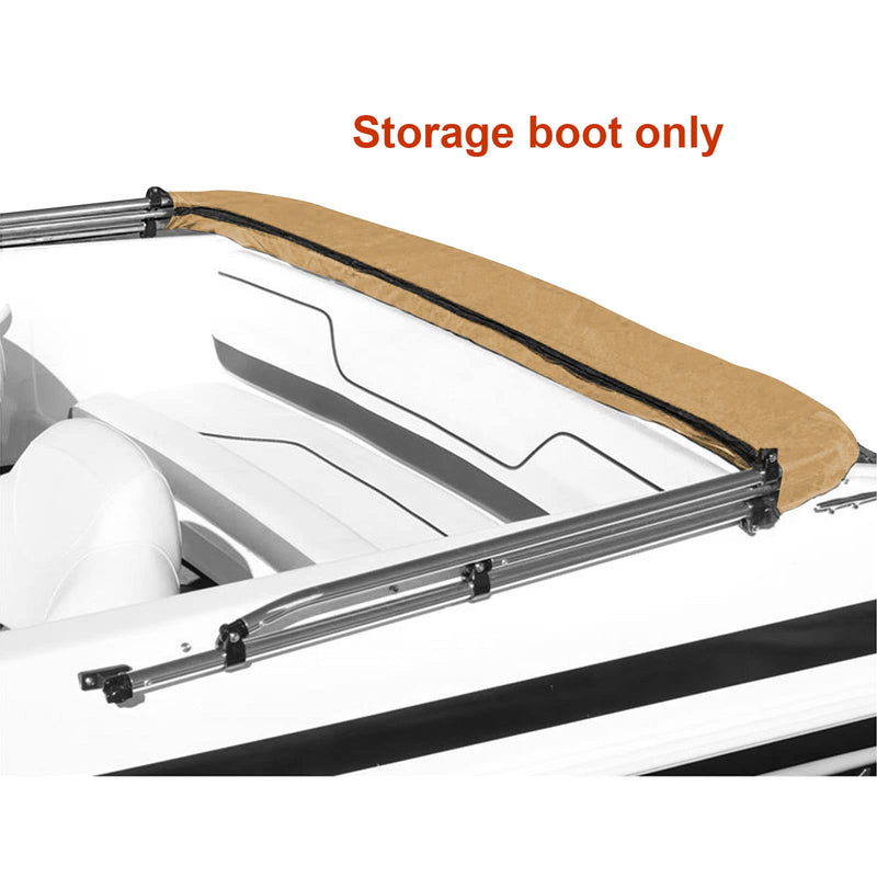 Savvycraft Bimini Top Storage Boot 97"-103" Width Beige Color, Waterproof UV Protection Bimini Top Replacement Boot, Fit Round and Square Tube 97"-103" W - BeesActive Australia