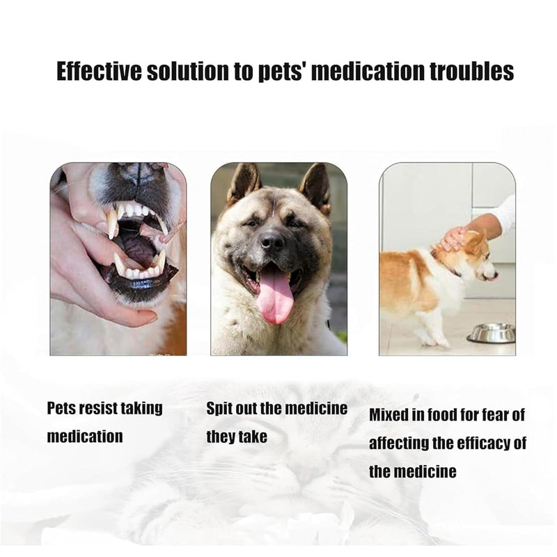AHEJIOO Pack of 6 tablet dispensers for cats, worm treatment for cats, tablet dispensers for cats, Surefeed, swallowing aid tablets, feeder pet pusher (six pieces in three colours). - BeesActive Australia
