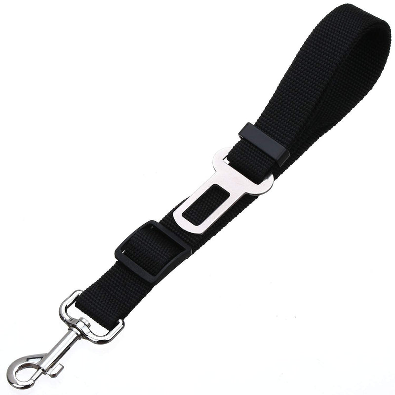 Elisel Elisel 2 Packs Adjustable Length Pet Dog Cat car seat Belt Pet seat Belt Pet Accessories for Dogs Cats and Pets (Black) black - BeesActive Australia