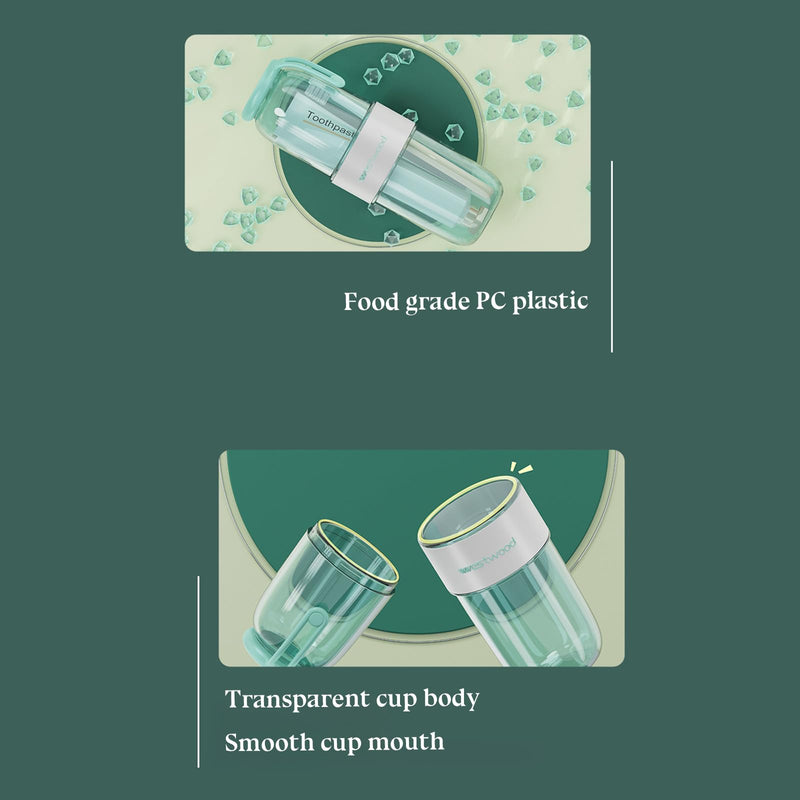 Luxury Transparent Pink Plastic Travel Toothbrush Holder Case with Cover, Portable Travel Toothbrush Cup, Storage Container for School Camping Business Trip Bathroom Light Pink