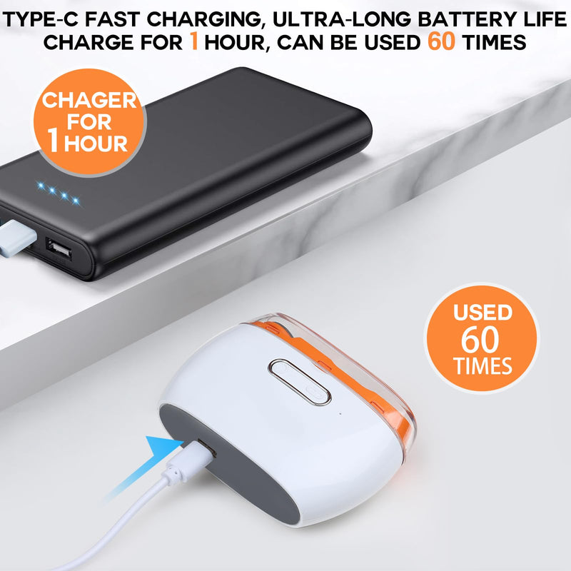 Electric Nail Clipper, 3 in 1 Electric Nail Trimmer and Polisher with LED Light & Clip Storage, USB Rechargeable, 2 Speed Electric Nail File for Baby, Seniors, Kids, Caregivers