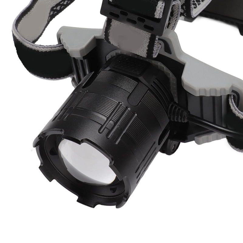 SUNGOOYUE Telescopic Zoom LED Headlamp, Type C Charging LED Flashlight for Camping